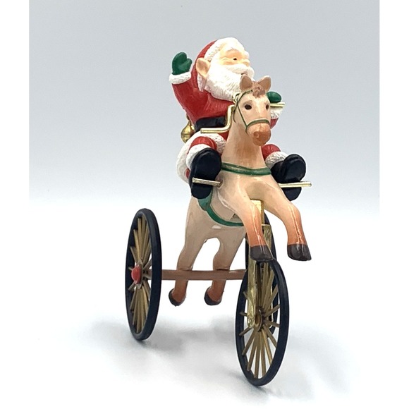 1988 'The Wonderful Santacycle' Hallmark Keepsake Vintage Ornament Original Box - Picture 3 of 6